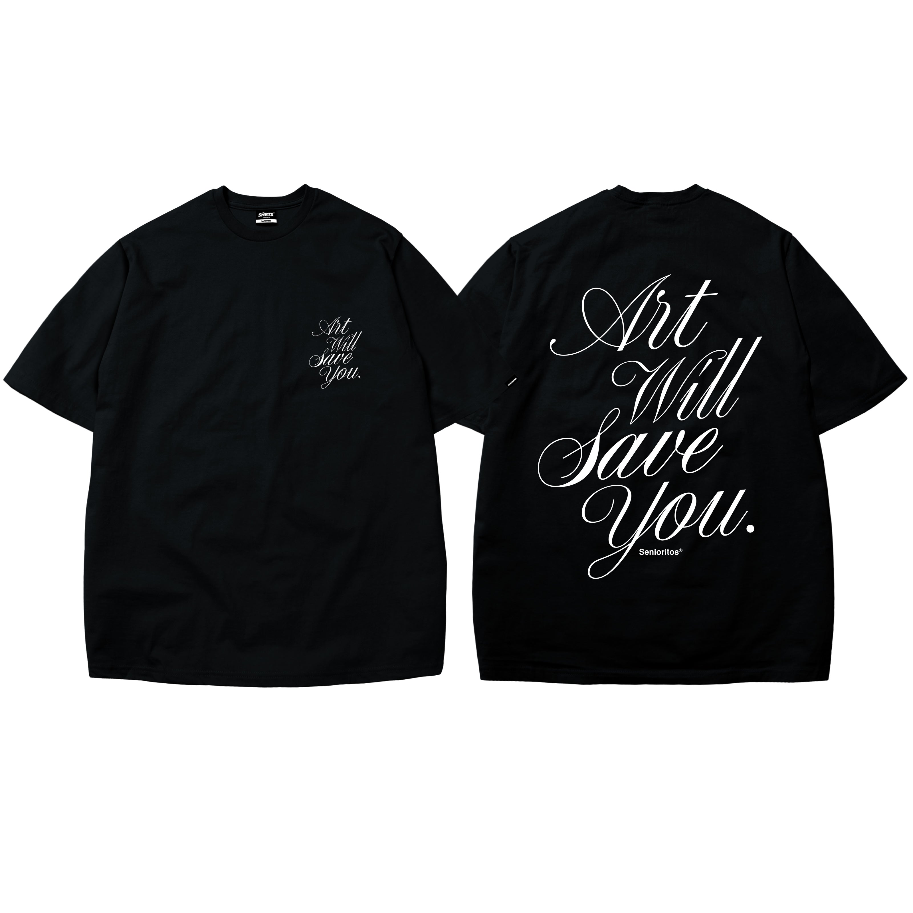 ART WILL SAVE YOU TEE | BLACK