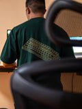 KEEP SHOWING UP REGULAR TEE | DARK GREEN | DUEKNEELxSENIORITOS® COLLABORATION