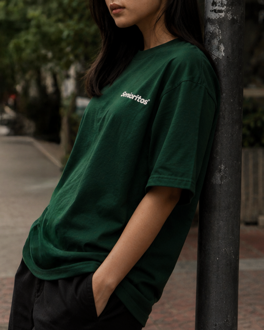 ITALIC TEE | SACRAMENTO GREEN