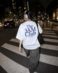 3AM CLUB BOXY TEE | CLEAR WHITE