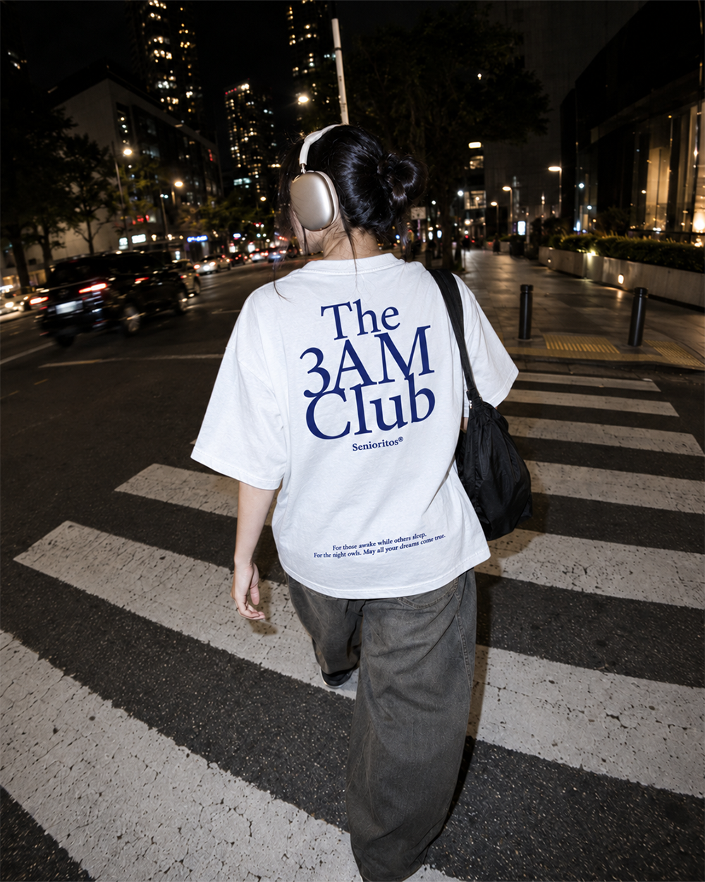 3AM CLUB BOXY TEE | CLEAR WHITE