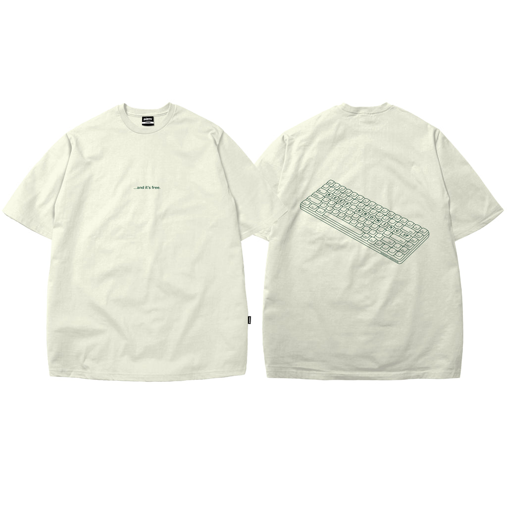 KEEP SHOWING UP REGULAR TEE | CREAM | DUEKNEELxSENIORITOS® COLLABORATION
