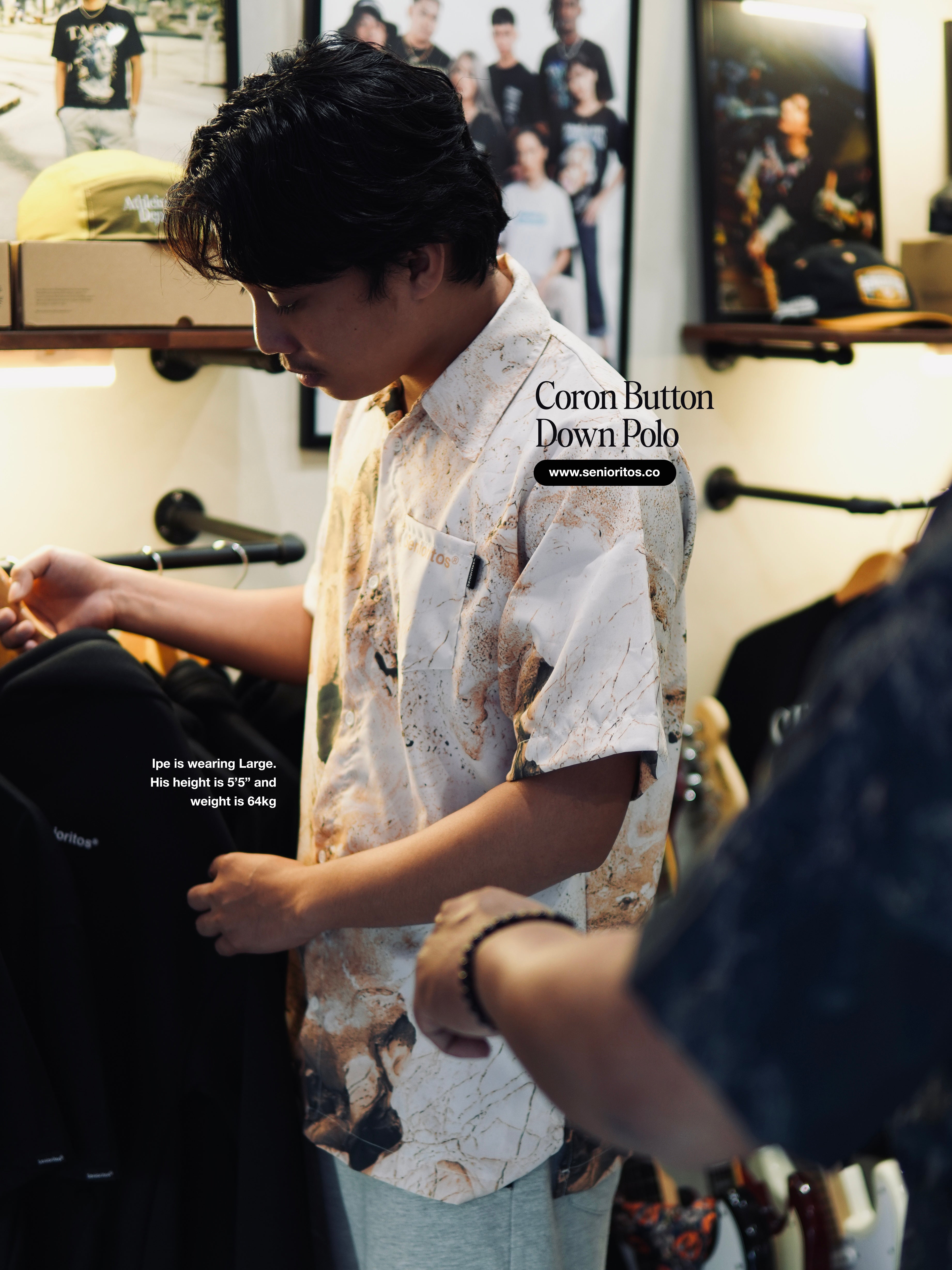 CORON BUTTON DOWN POLO | DIRTY WHITE