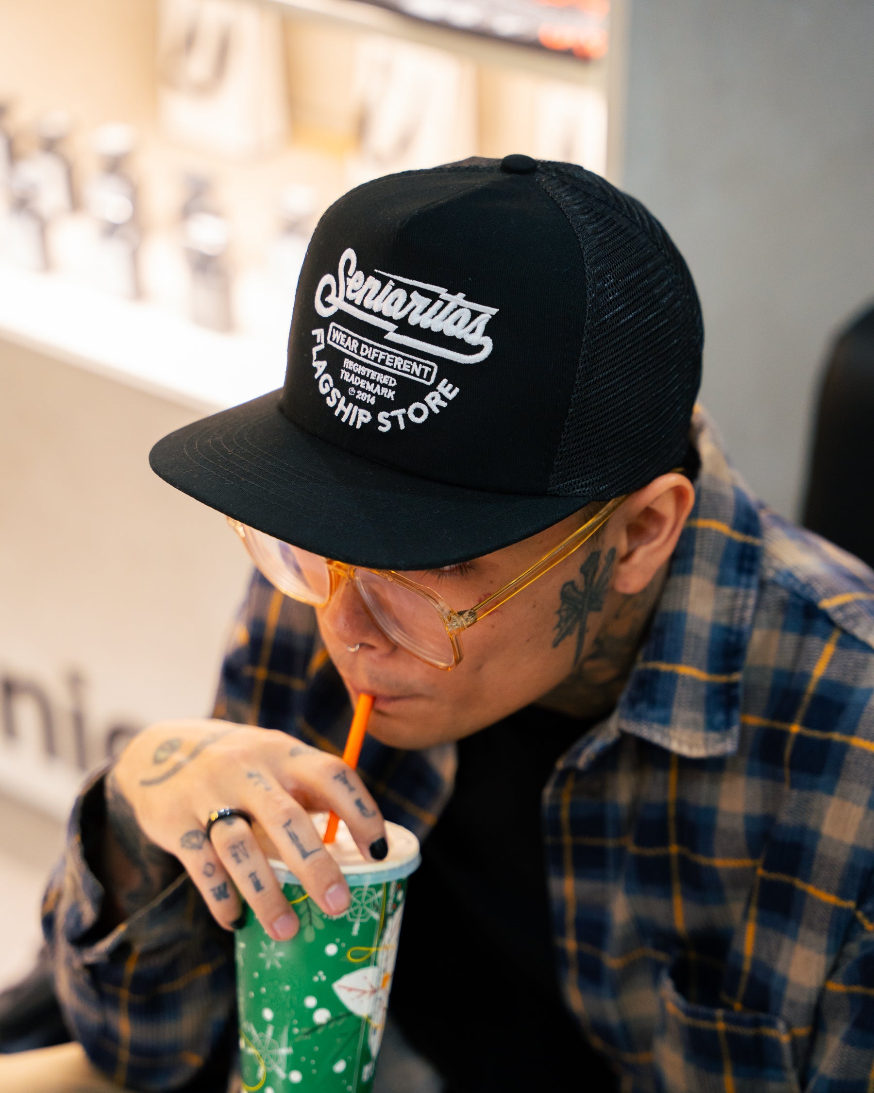 WEAR DIFFERENT TRUCKER HAT