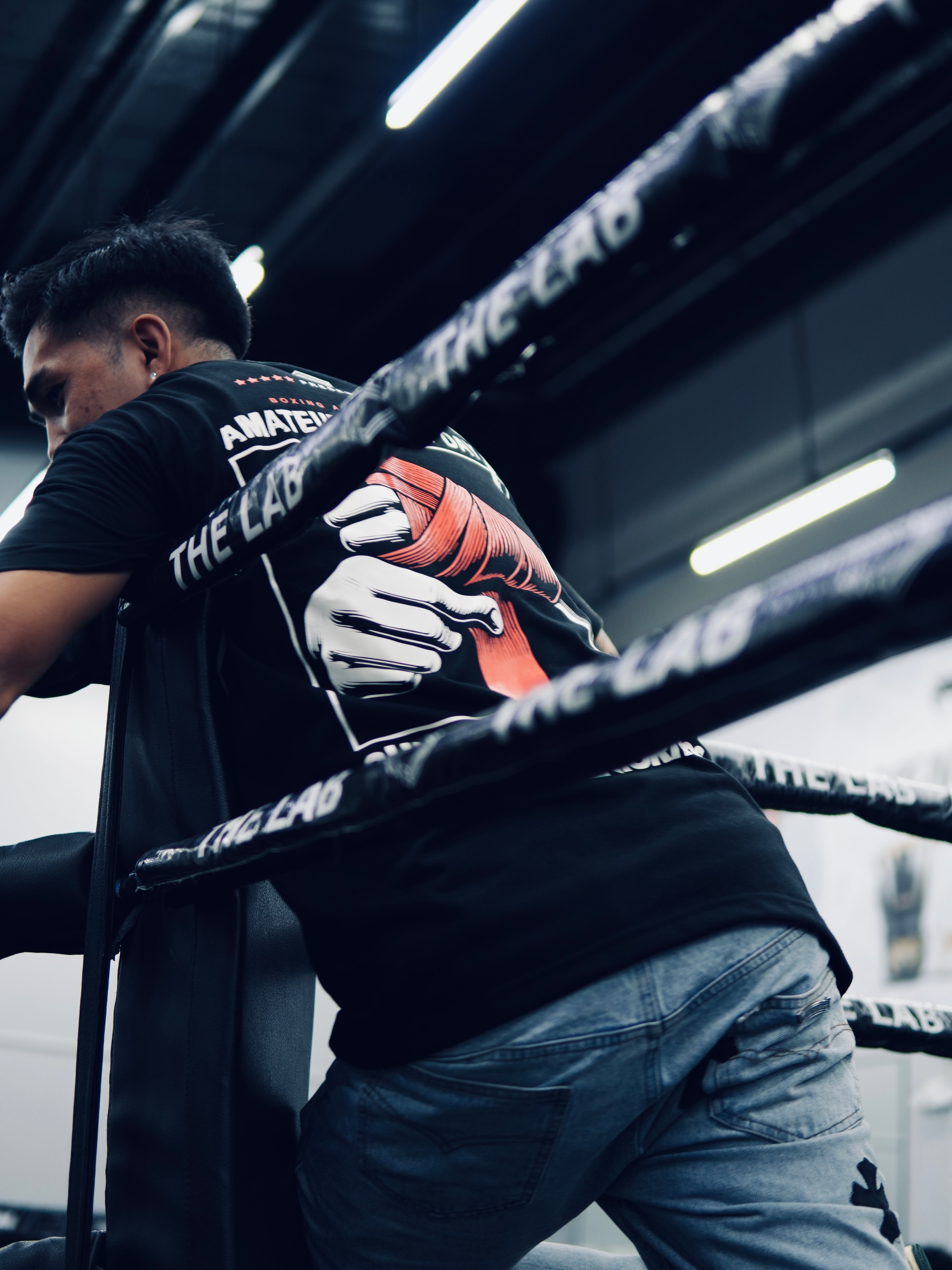 FIGHT DAY TEE | BLACK | THE LAB X SENIORITOS® COLLABORATION