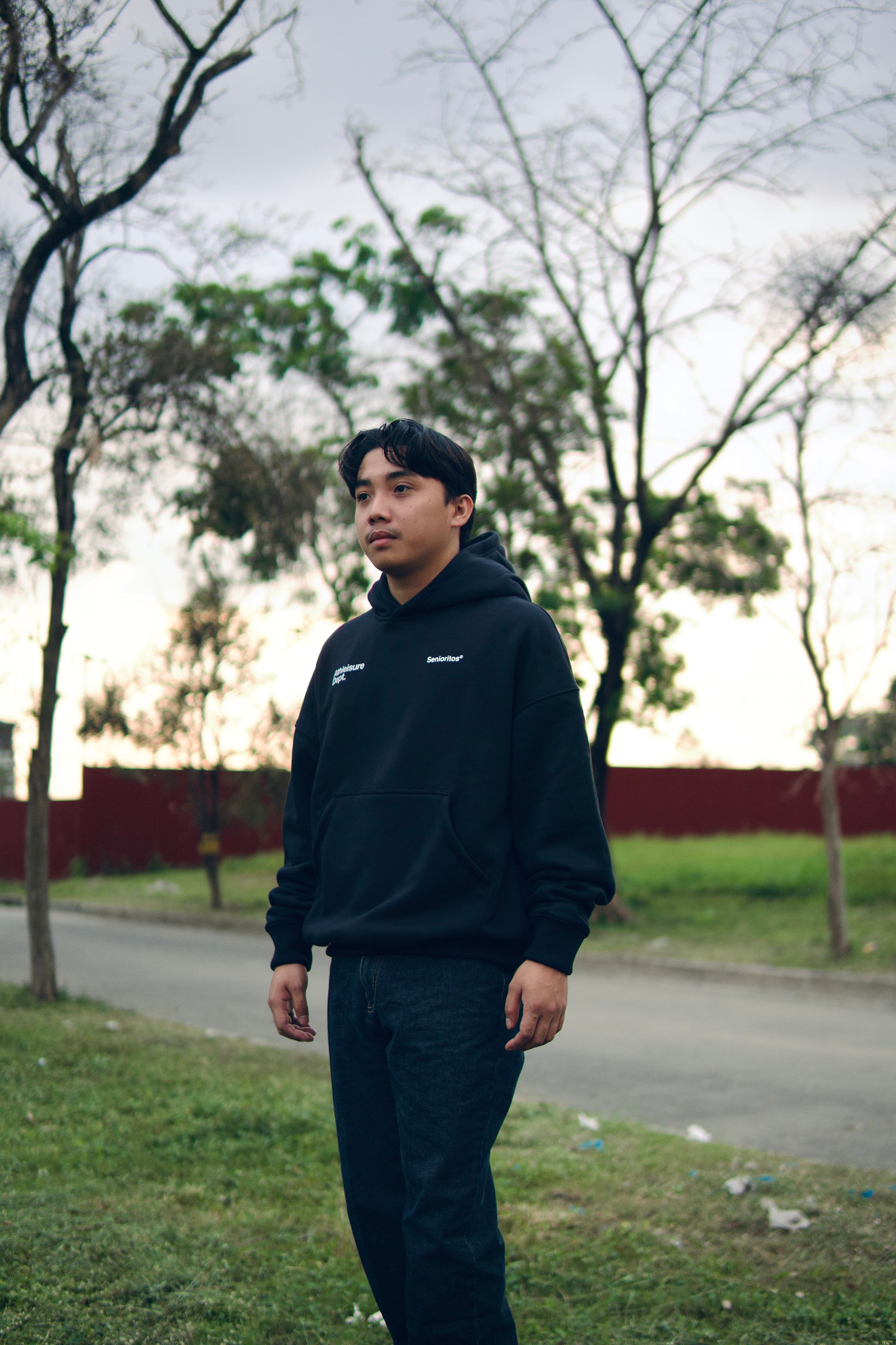 ATHLEISURE DEPT OVERSIZED HOODIE | BLACK