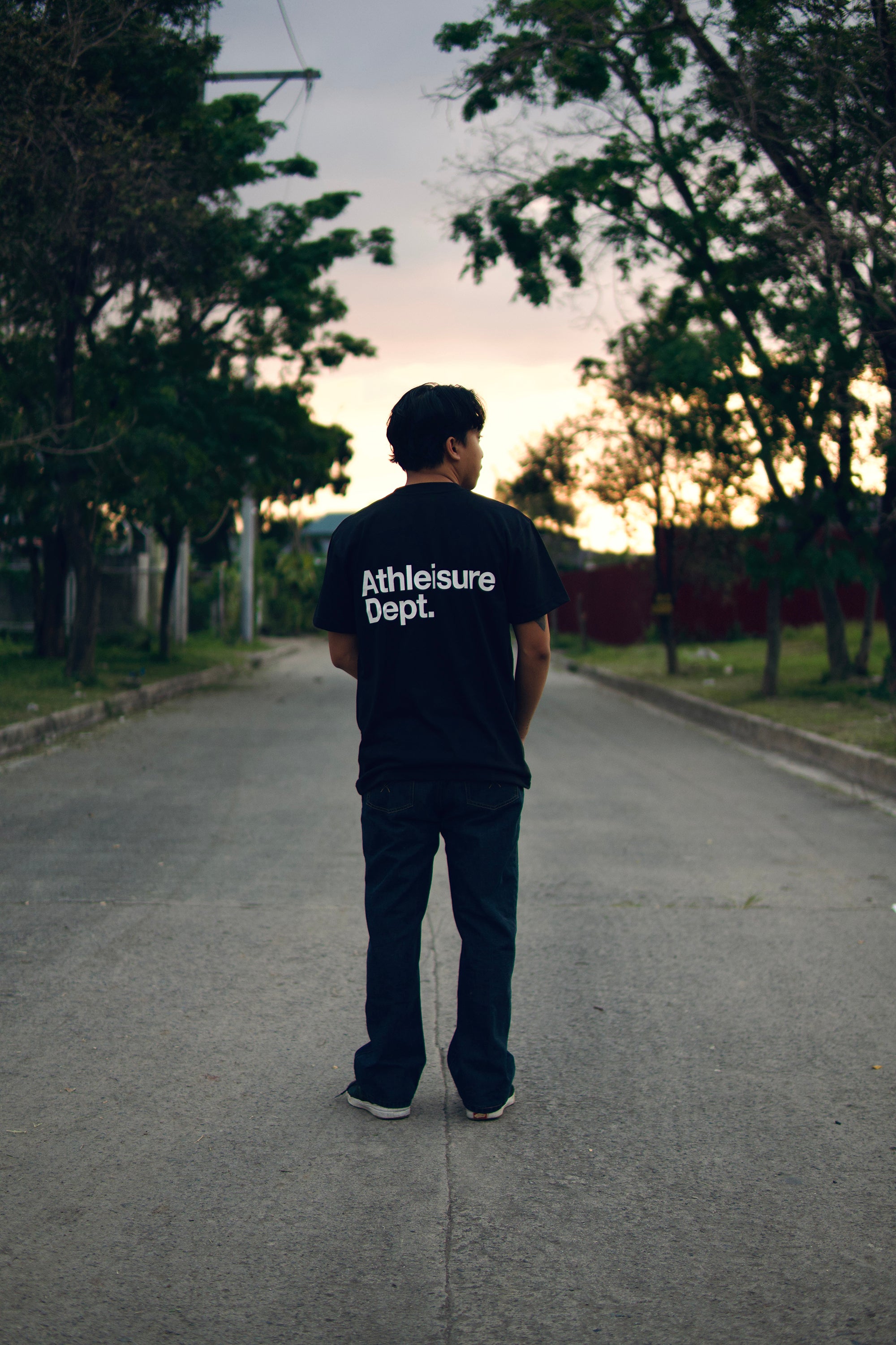 ATHLEISURE DEPT TEE | BLACK