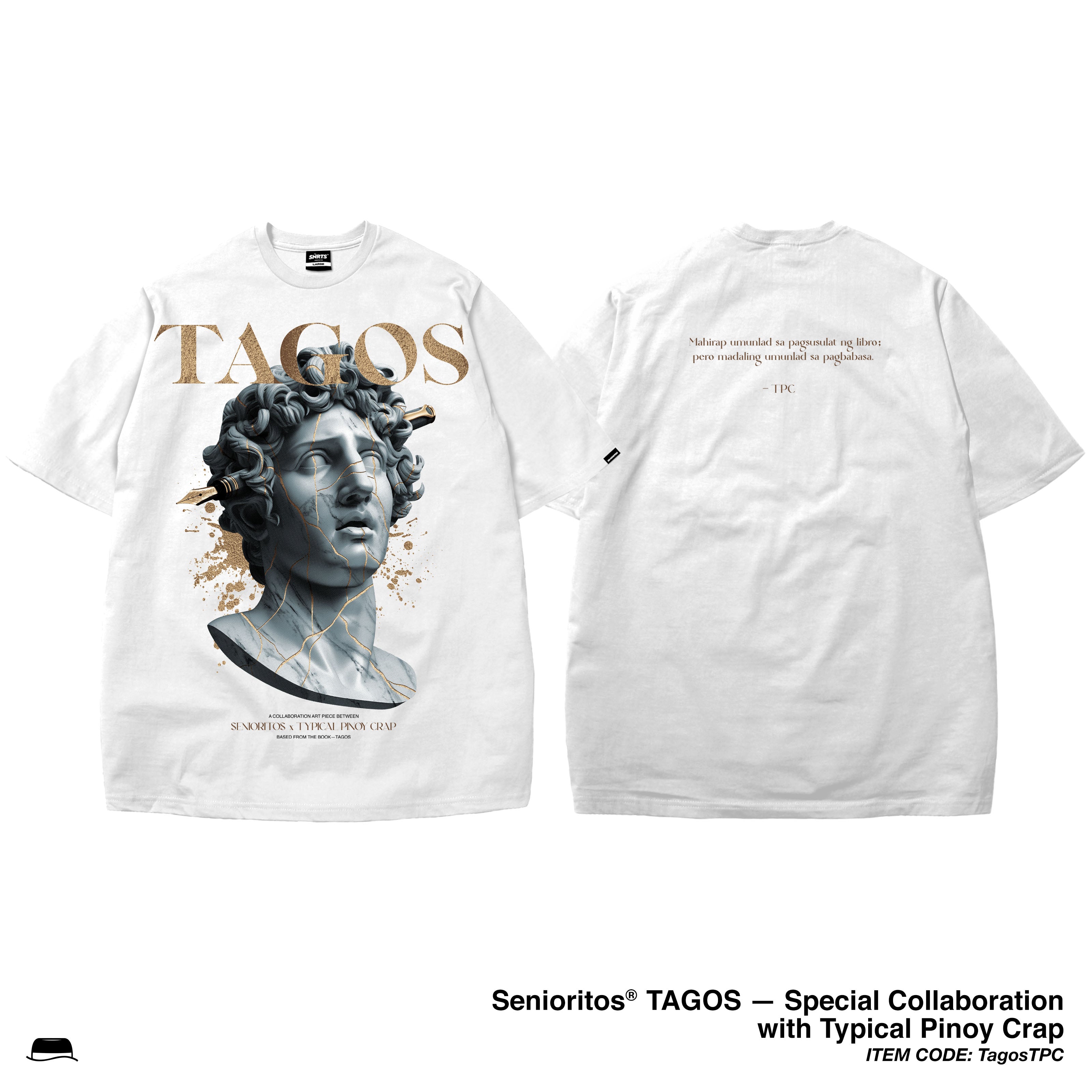 TPC TAGOS TEE | WHITE | TPCxSENIORITOS® COLLABORATION